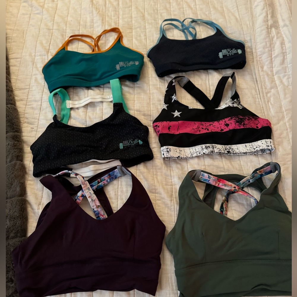 Gently used Born Primitive/ Barbella Box Bras!